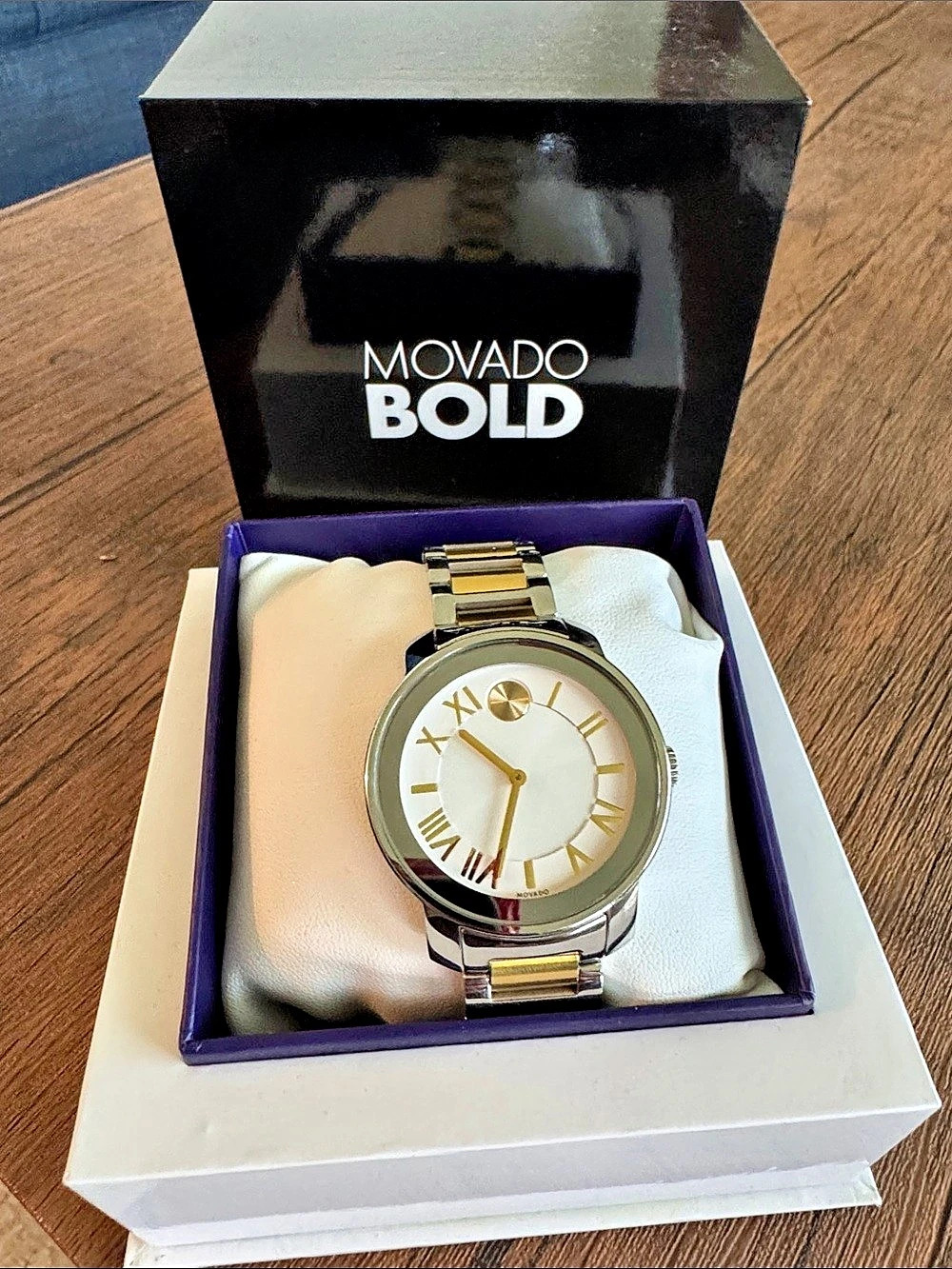 Movado Bold Two-Tone Roman Numeral Watch